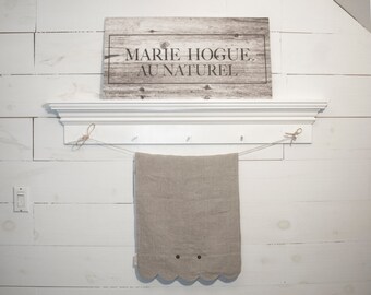 Table runner / 100% natural linen / 18 "X 72"