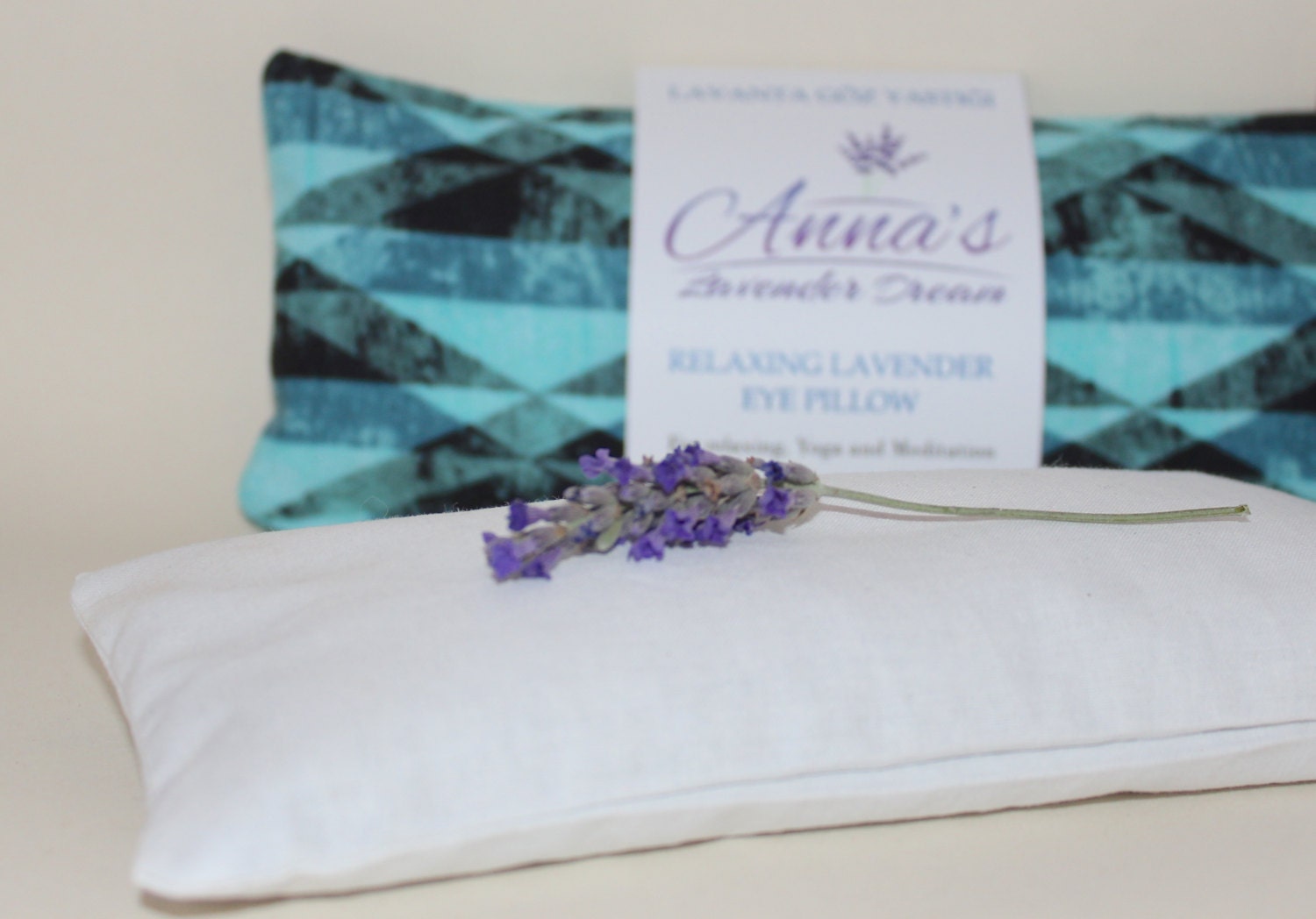 Relaxing Lavender Eye Pillow with Removable Cover Petite