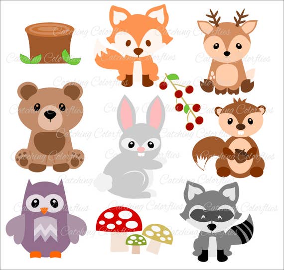 Download Woodland Animal SVG Cut Files Baby Forest Animal Cut Files