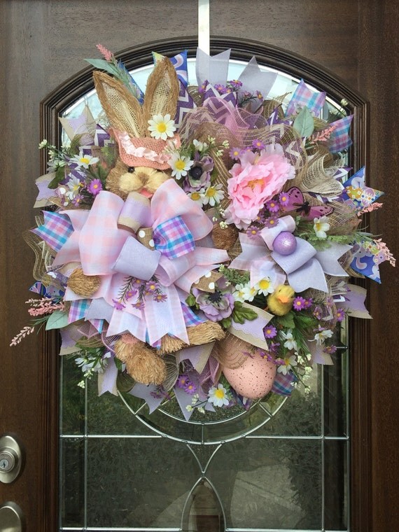 Items Similar To Easter Bunny Wreath, Bunny Wreath, Easter Wreath 