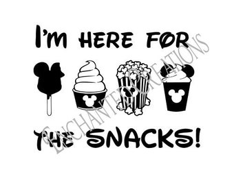 SVG/EPS/DXF/png file - I'm here for the snacks