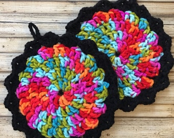 play kitchen accessories, pretend play pot holder, mini pot holder, play kitchen hot pad, child's pot holder