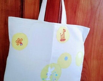 Tot bag, sac à courses, sac pour chez nounou, la crèche, ...