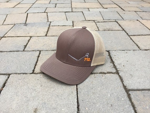 Area Code Art 712 Area Code Hunting Trucker hat Pheasant
