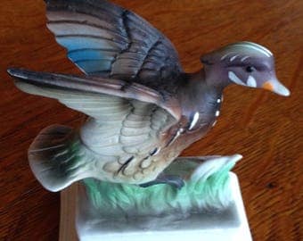 Vintage Napco wood duck figurine C – 7164