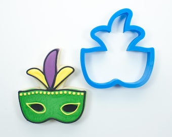 Mardi Gras Mask Cookie Cutters | Fleur de Lis Cookie Cutter | Mardi Gras Cookie Cutter | New Orleans Cookie Cutter | 3D Cookie Cutters