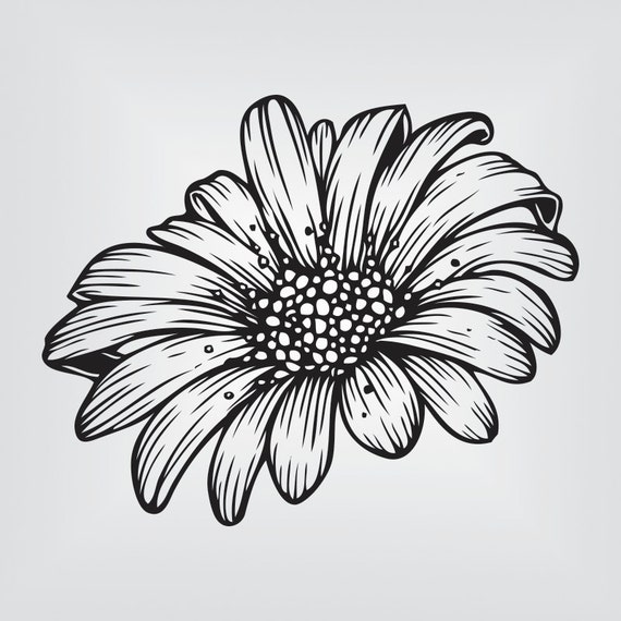 Download Daisy Flower Svg Cricut Silhouette Cameo die cut instant