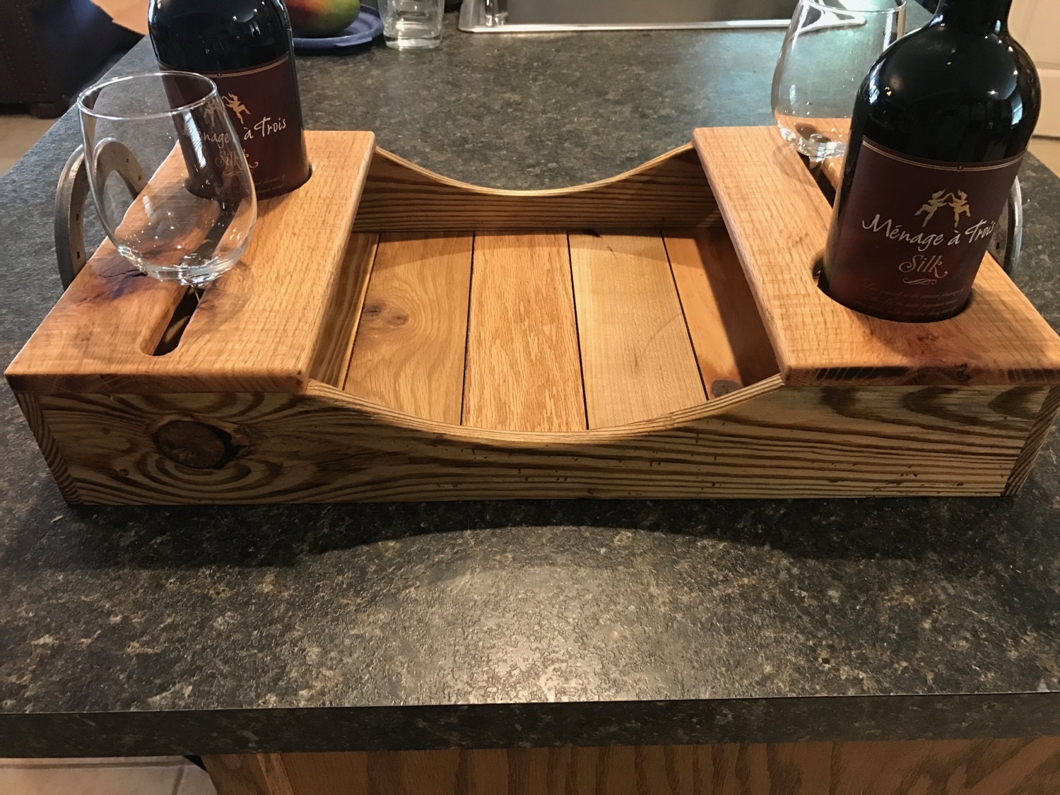 Wine & Glasses Serving tray