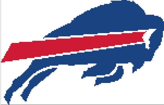 Buffalo Bills American Football Team Logo Cross By Vandihand