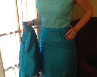 Vintage 1950's Elinor Gay dress and jacket