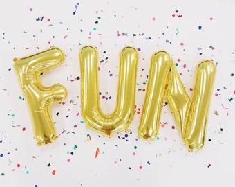 FUN Balloon Banner | kids birthday engagement party circus theme fun kids birthday party decorations gold rose gold silver photo prop