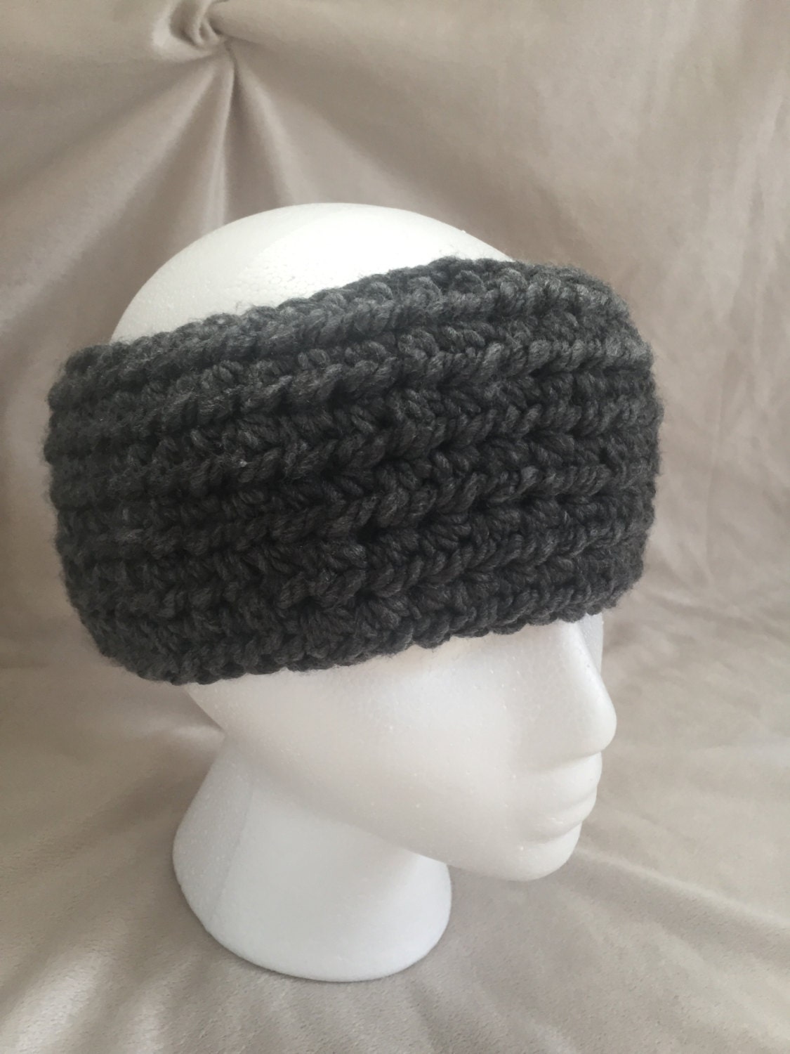 Chunky Ribbed Crochet Headband by AshleyGraceCo on Etsy