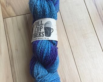 200 yd Worsted weight wool yarn, hand dyed