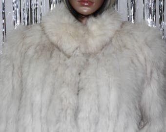 Real Fur|Vintage Niki Blue Fox Fur| Good Condition