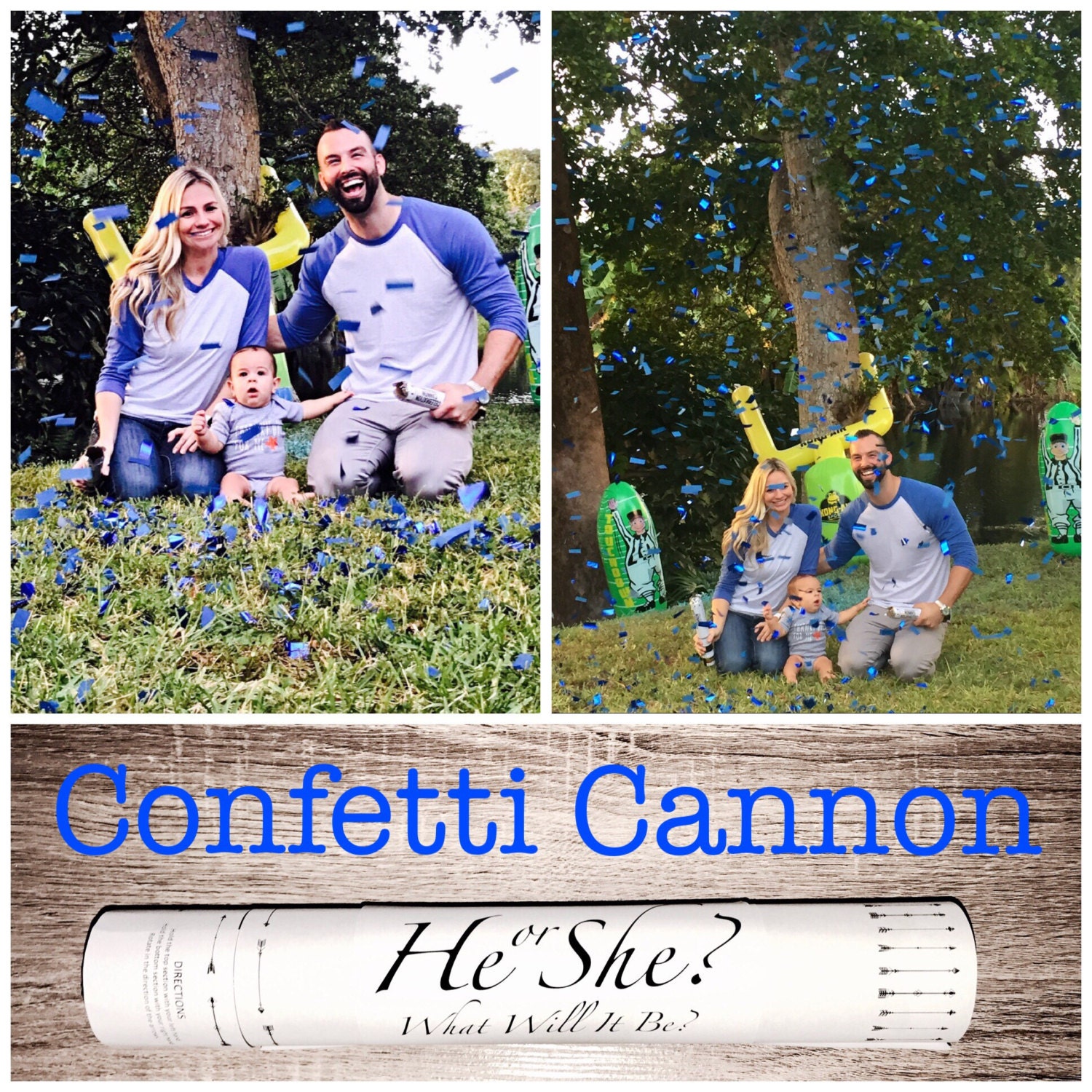 XL 16 Confetti Cannon Gender Reveal Confetti Cannon
