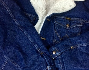 Wranglers Faux Shearling Denim Jacket