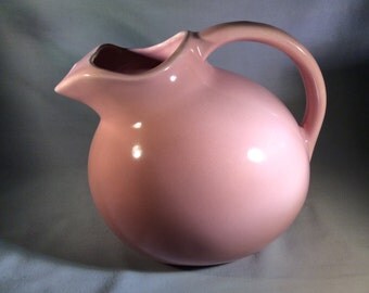 ON SALE: USA Pink Ceramic Ball Pitcher - 1940's