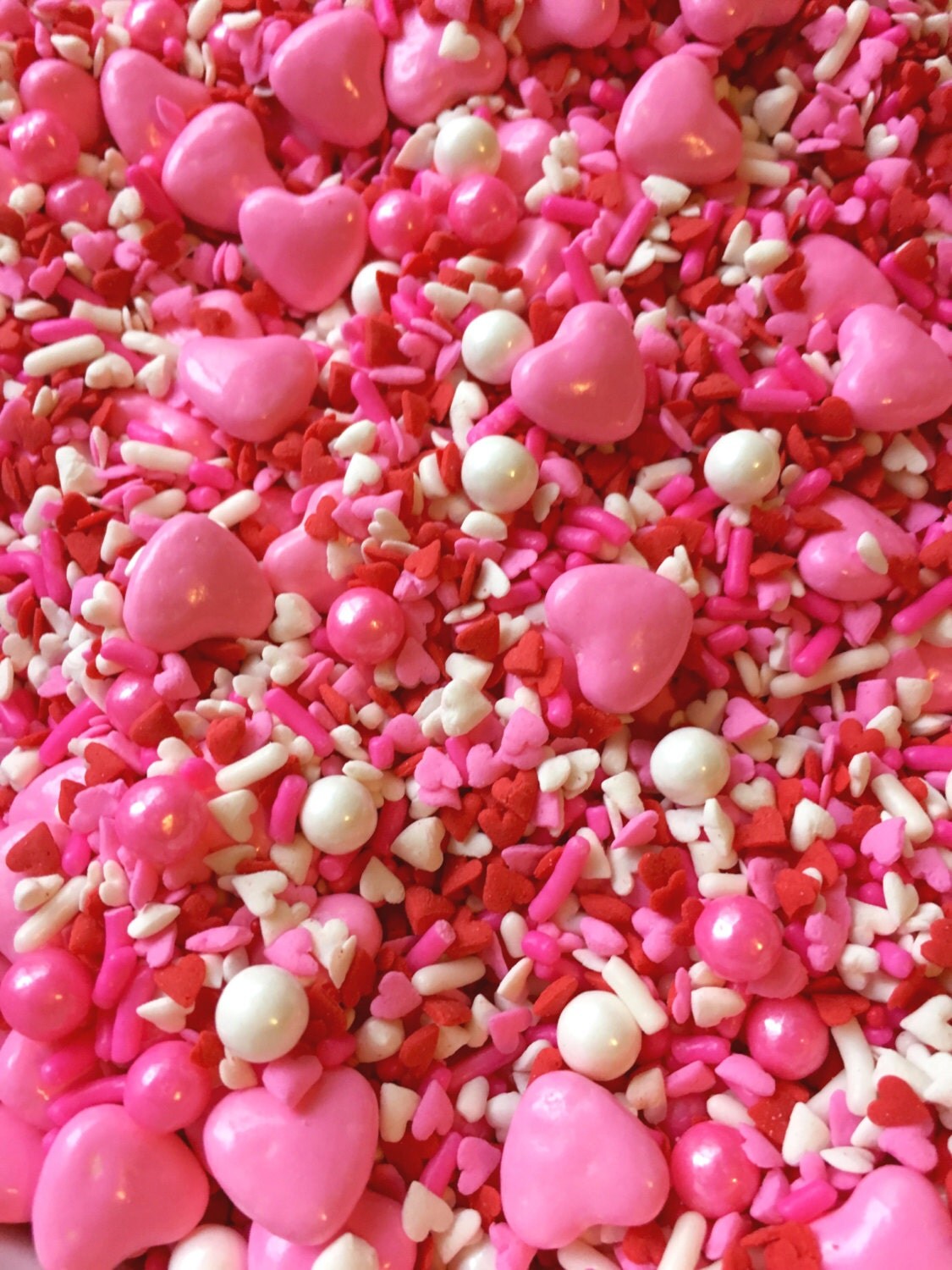 Edible Sprinkles Sweetheart Sprinkle Mix Valentine's by NeonYolk