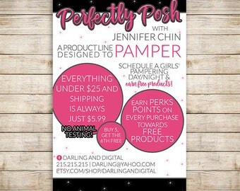 Perfectly Posh Marketing Card, Thank You Card