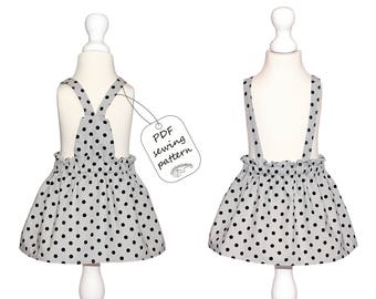 Skirt pattern PDF, baby sewing patterns, kids sewing patterns, sewing patterns dress
