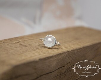 Ice ring, crystal ring, silver ring, ice crystal, made on request, unique ring, handmade ring, silver, made in Italy, not tarnish jewelry