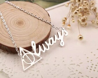 Always Necklace, Harry Potter Necklace, Deathly Hallows Necklace
