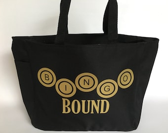 Bingo Tote, Bingo Bag, Custom Bingo Tote, Bingo in Style
