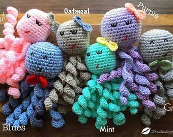 Octopus, newborn octopus, preemie octopus, crochet octopus, crochet bear, crochet newborn toy, newborn, preemie, baby octopus, newborn plush