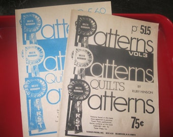 Sale! RUBY Hinson QUILT PATTERN Books*Vintage Quilt Pattern Books*Paper Quilt Patterns*Quilting Booklets*Vintage Quilting Ideas Patterns