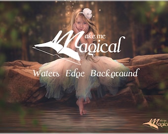 Waters Edge Background | Digital Backdrop | Digital Background | Portrait Background | Fairy Backdrop |Fairy Background | Photo Backdrop