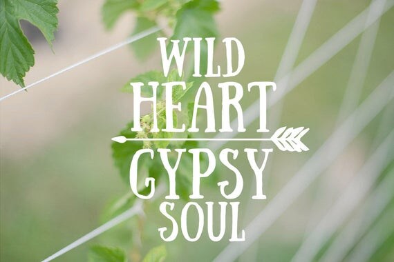 wild heart gypsy soul savage attitude decal