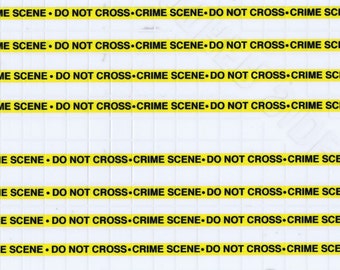 1:25 scale model police crime scene tape