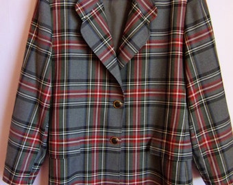 Checkered coat | Etsy