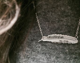Wingardium Leviosa Necklace || Hermione Granger, Harry Potter Jewelry, Geek Gifts, Unusual Gifts, Hogwarts, Gifts for Her, Gifts for Him