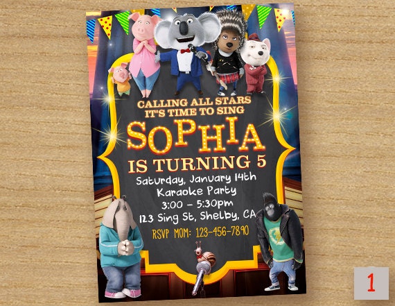 Sing Party Invitations 6