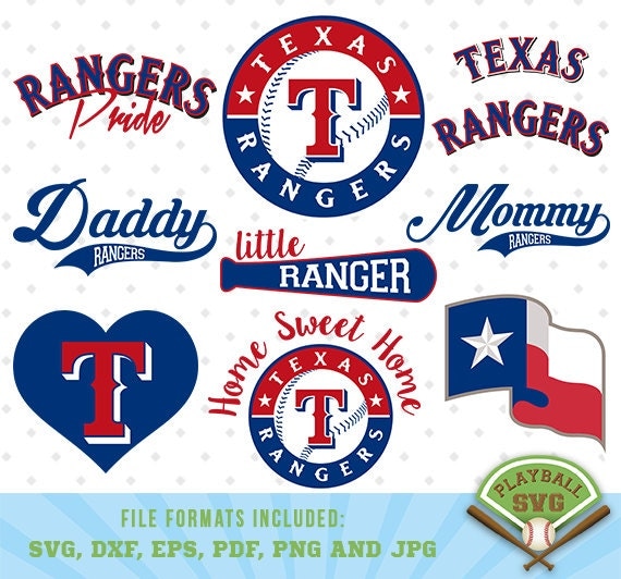 Download Texas Rangers SVG files, baseball designs contains dxf ...