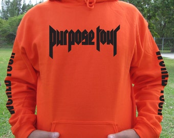 Purpose tour hoodie - Justin bieber hoodie - Justin bieber tour hoodie - purpose tour exclusive staff hoodie - concert hoodie