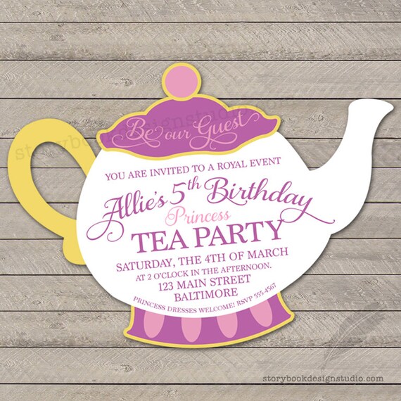 Teapot Party Invitations 10