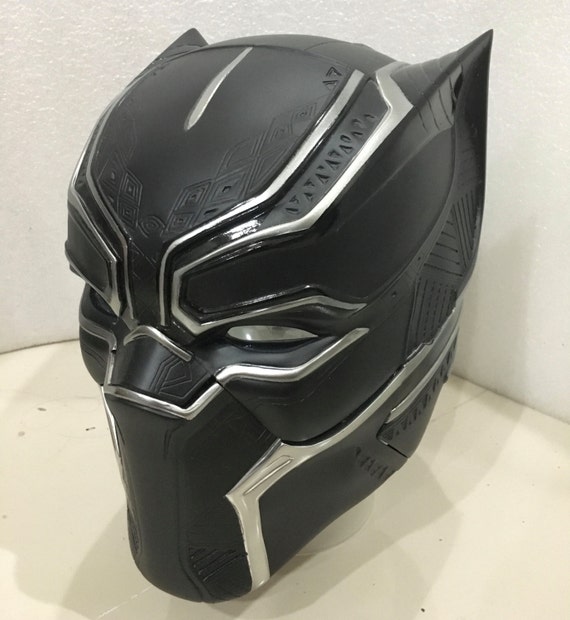 Black panther helmet Life-size scale fully pattern detail