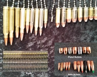 Bullet Pull Chain for Ceiling Fan/Light/Lamp/Shade/ManCave (Assorted Calipers) - Qty 1 pcs -Flat shipping, any quantity