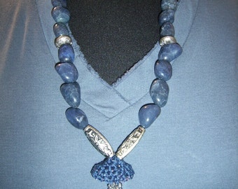 Jellyfish necklace "art of recycling"