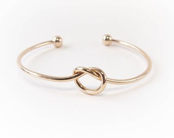 Love Knot Bangle, Love Knot Bracelet , Love Knot Jewelry , Bridesmaid Gifts , Tie the Knot , Bracelet , Love Knot