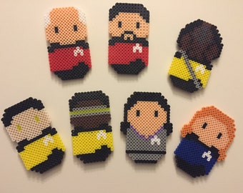 Star Trek: Next Generation Characters Magnet Set - Perler Beads