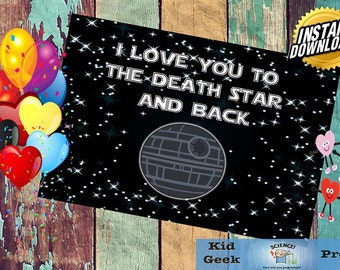 Download I love you to the Death Star and back Star Wars Minimalist