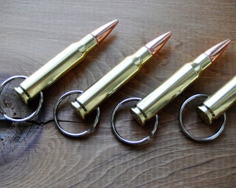 Winchester 308 Brass Bullet Keychain