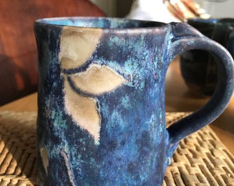 Beautiful stoneware coffee mug- handmade