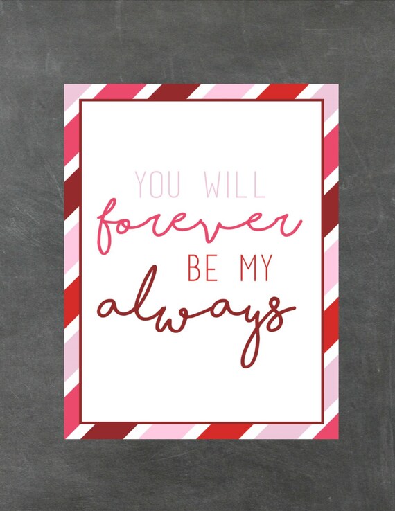 Items similar to Valentines Day Printable Quote on Etsy