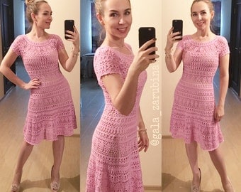 Woman Dress Kelly Instant Download Crochet Pattern Detailed Tutorial summer lace
