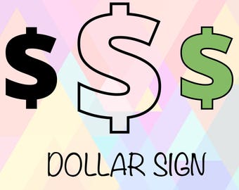 Dollar sign stencil – Etsy
