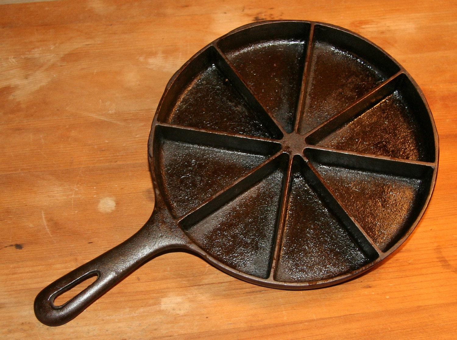 Reserve For L 2 Pieces Vintage Cast Iron Corn Bread Pan